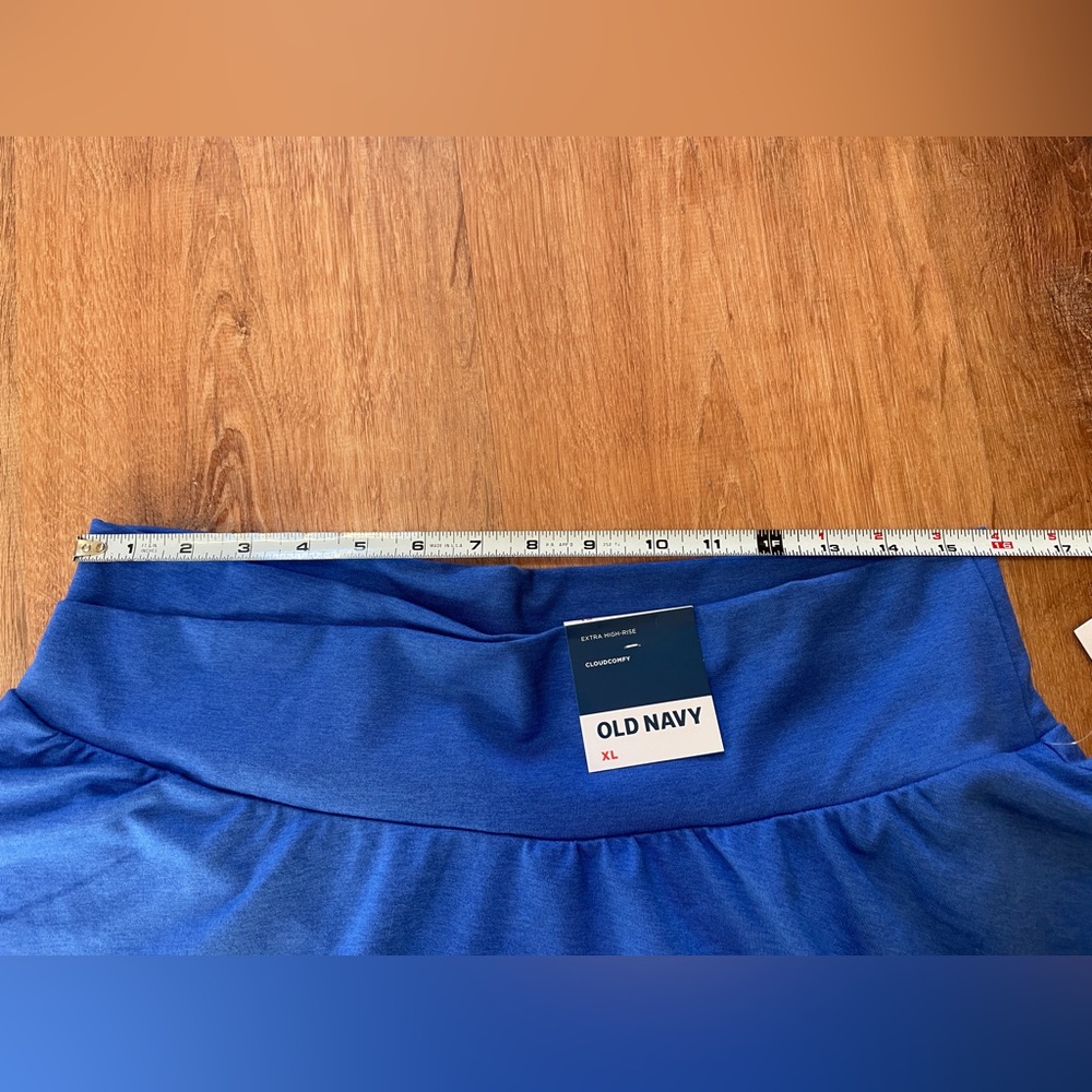 Old Navy Extra High Rise Cloudcomfy Skort XL Blue Tennis Skirt Stretch Soft NWT - Picture 9 of 9